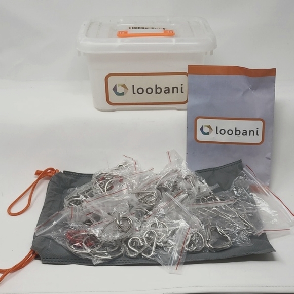 LOOBANI 30 ASSORTED BRAIN TEASERS METAL WIRE IQ PUZZLES - Picture 5 of 12